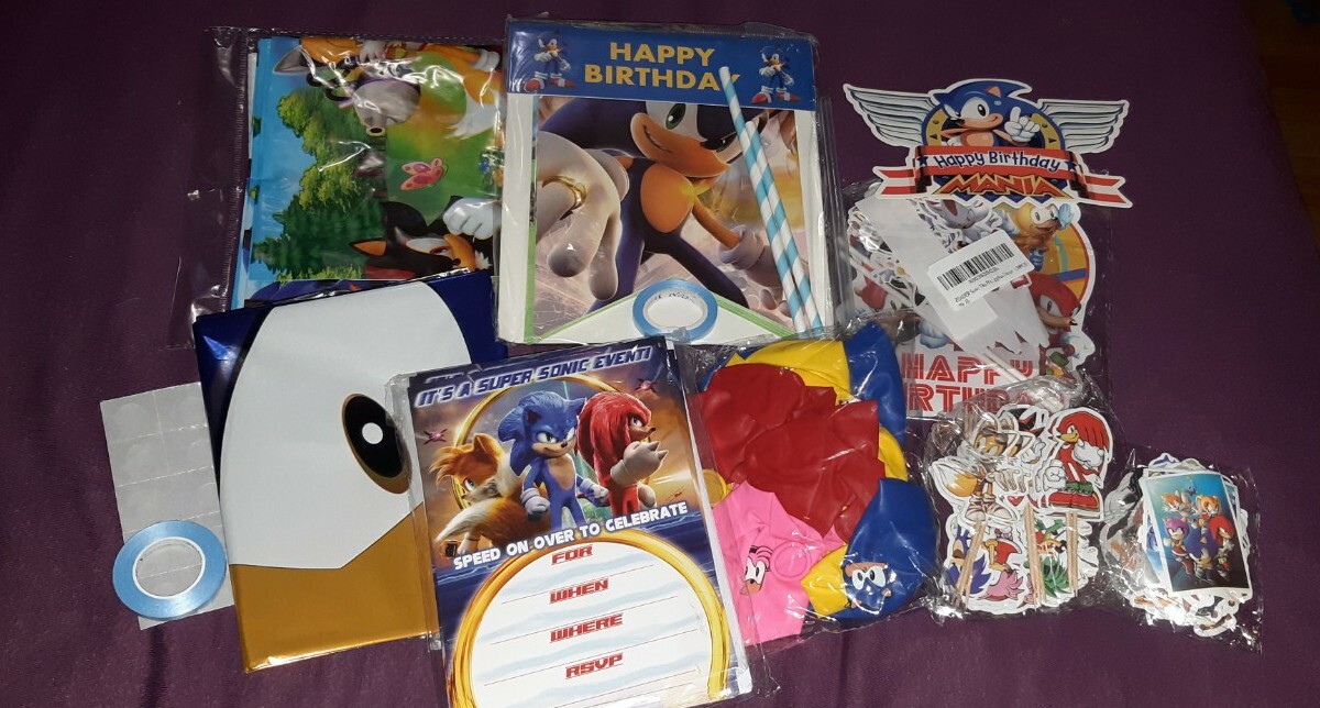 Sonic The Hedgehog Party Supplies