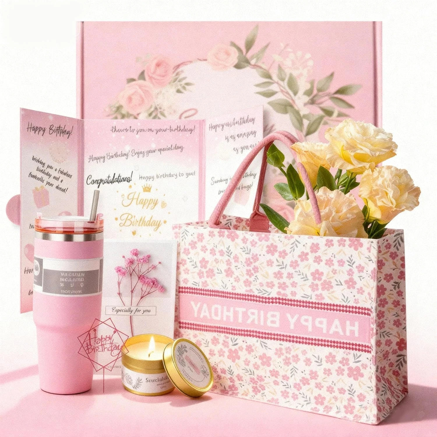 Birthday Party Gifts Set, 31Pcs Happy Birthday Gifts for Women, Girl, Daughter a