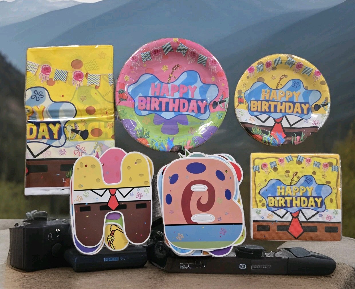 TV Character Happy Birthday Decorations For 10 Guest #90-X