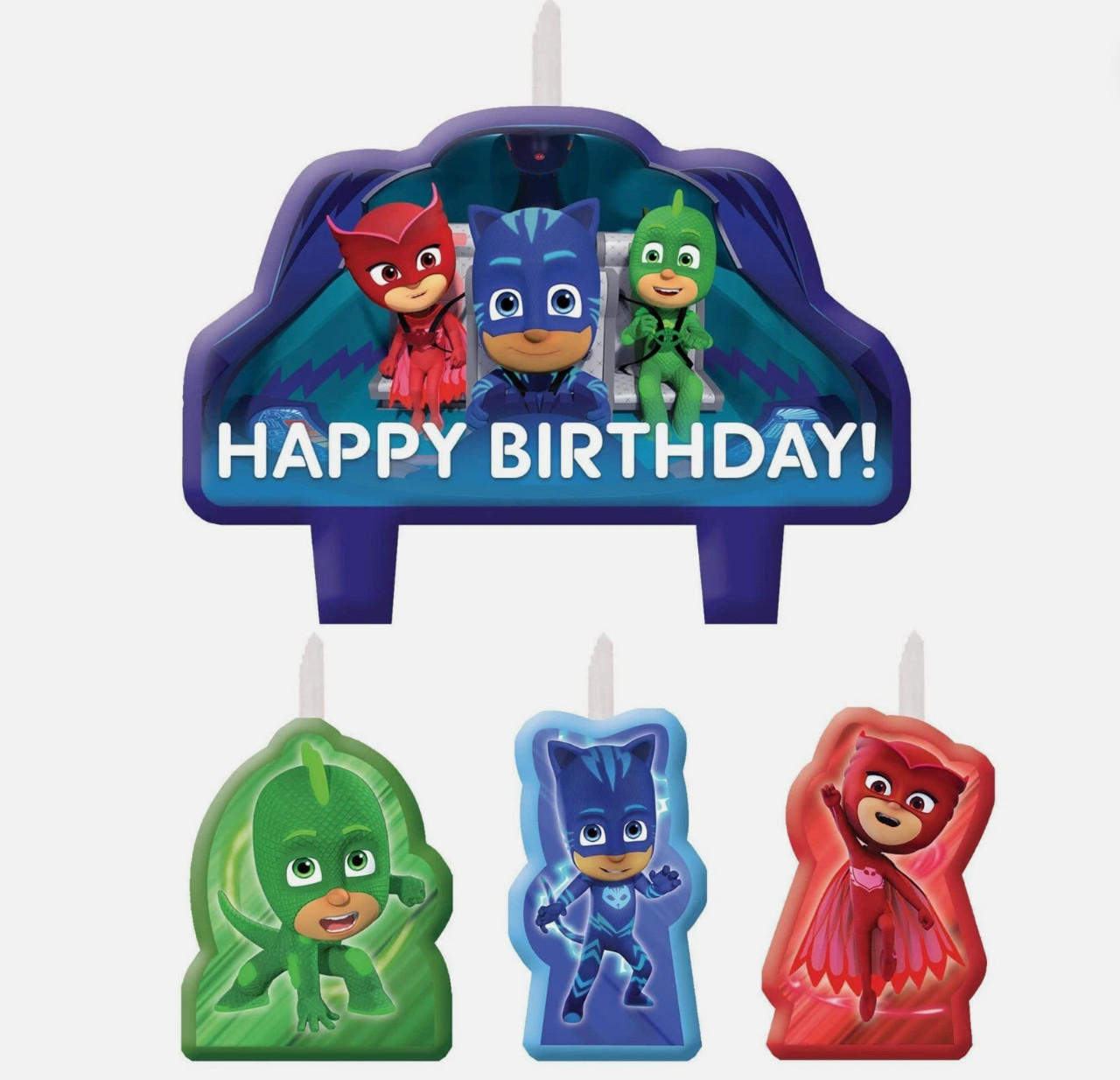 PJ Masks Kids Birthday Party Supplies Table Decoration, Candle, Choose to Buy