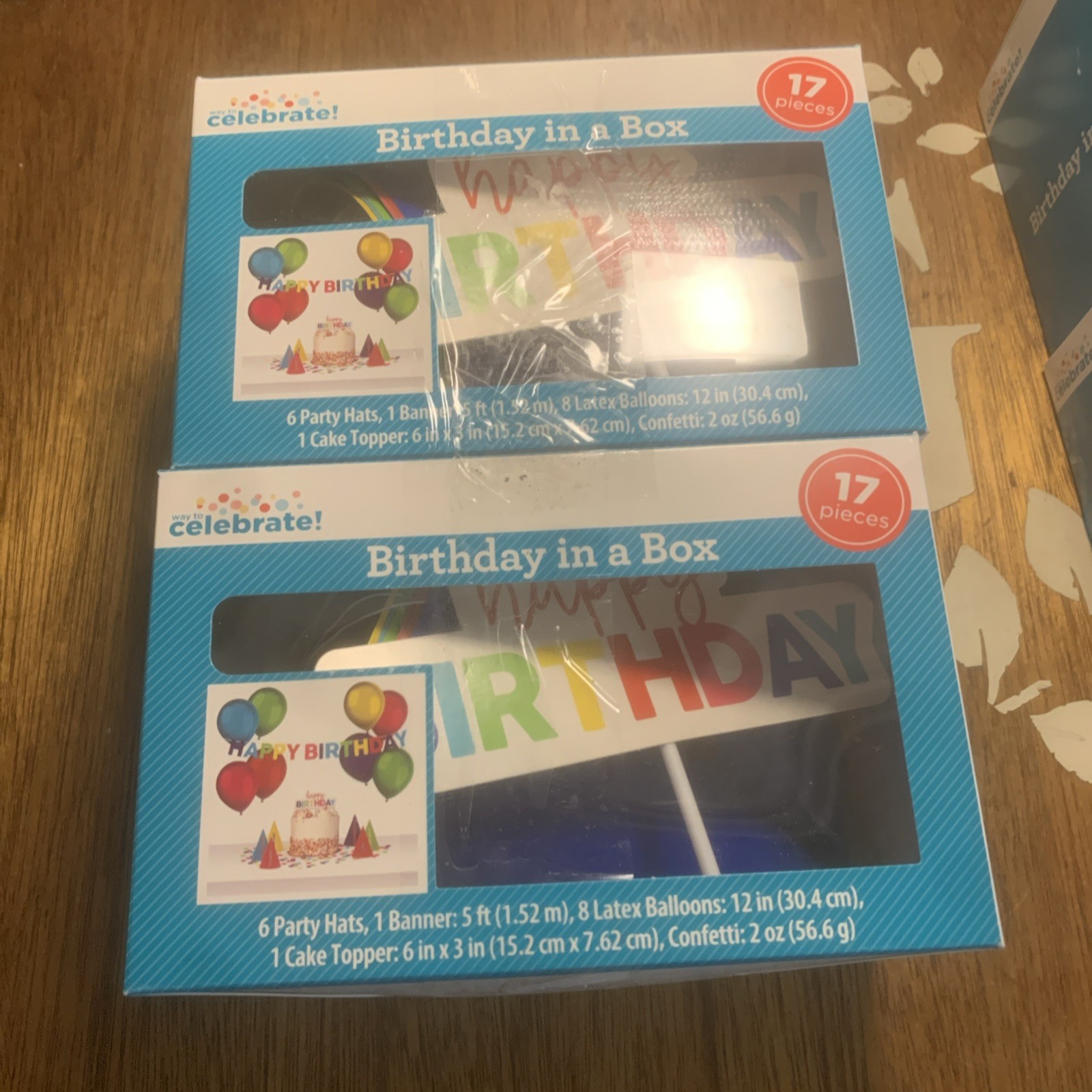Birthday In A Box Set Of Two