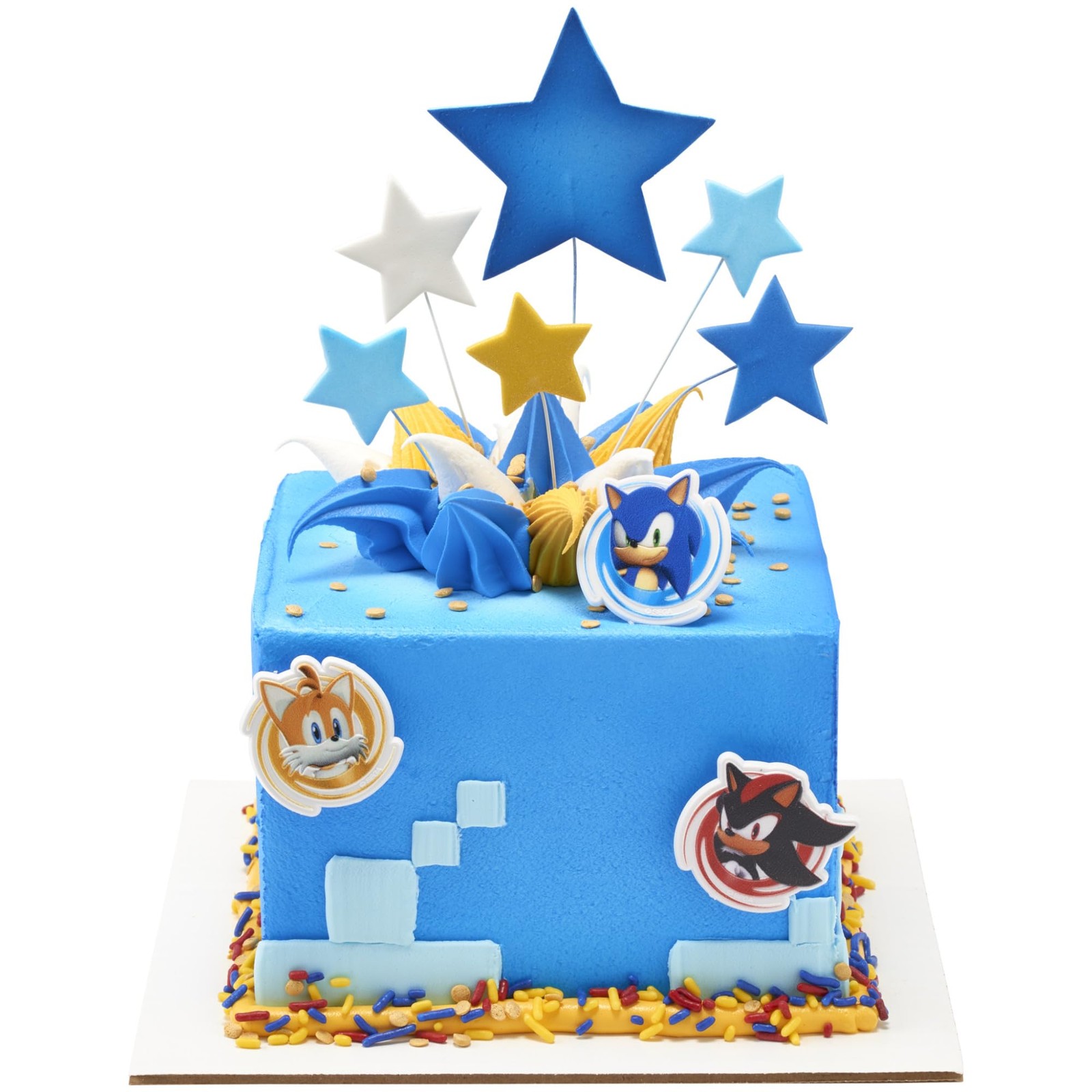 Sonic the Hedgehog Rings, Cupcake Decorations Featuring Sonic, Tails, and Sha…