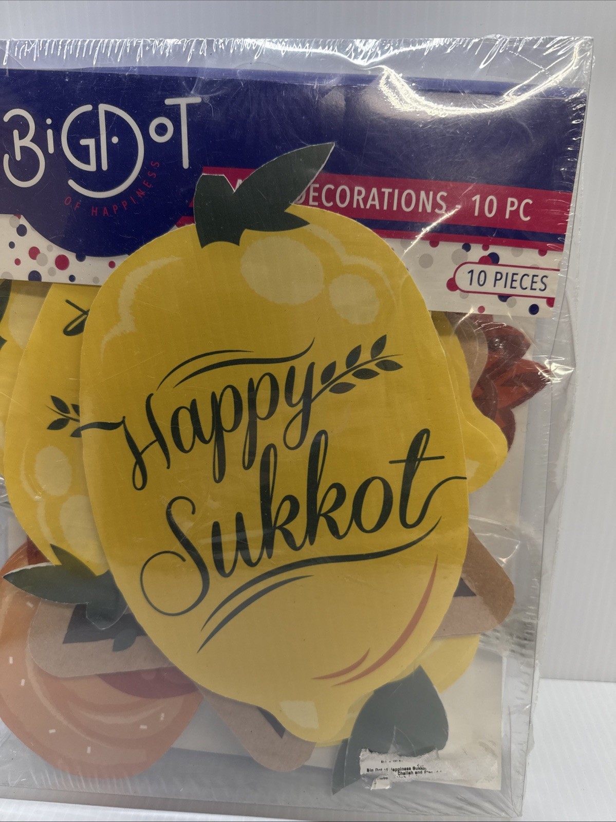 BigDot Of Happiness Yard Decorations 10 Pieces Jewish Sukkot Fun