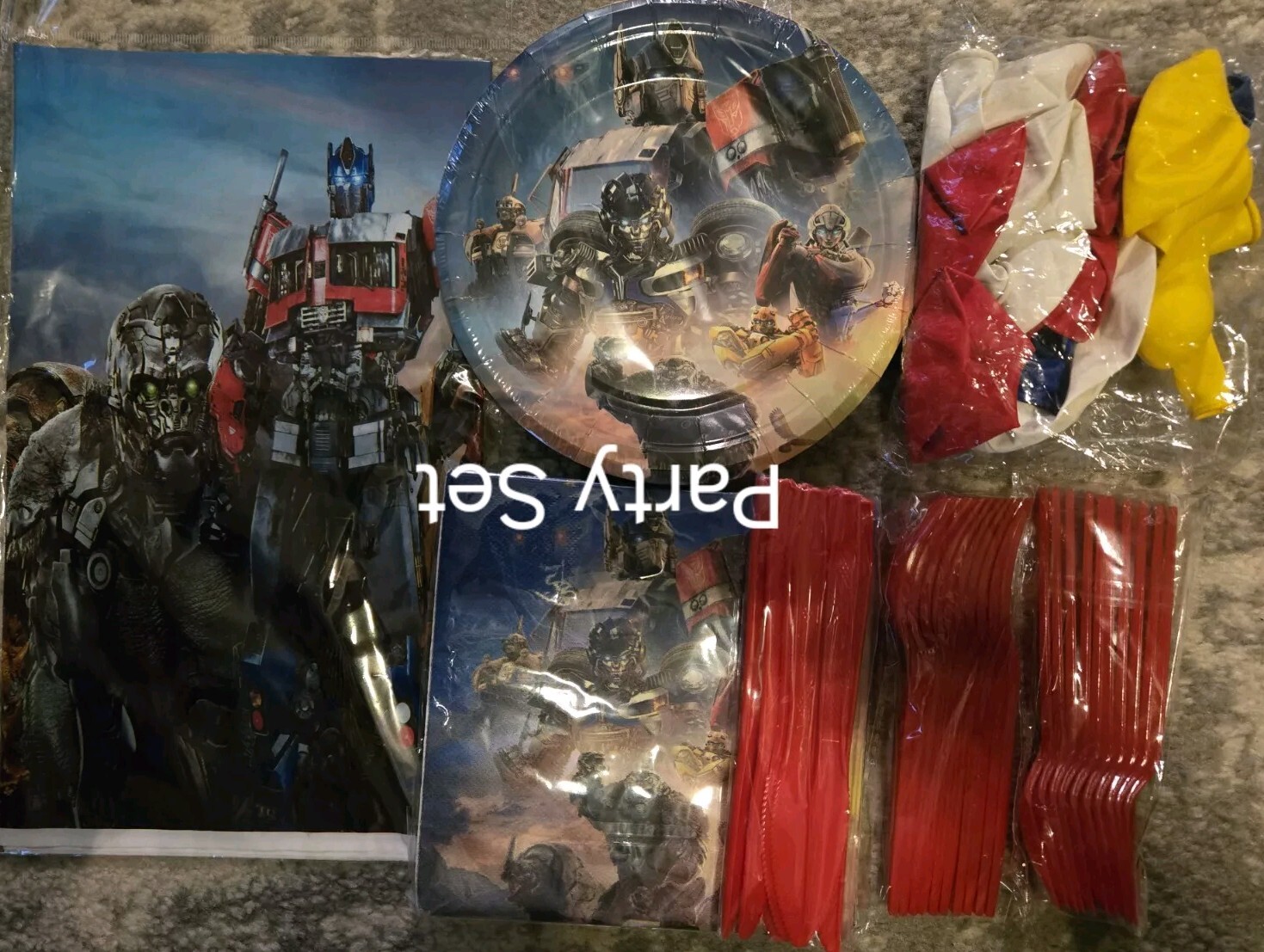 Transformers Wall Decor, Rise of the Beasts, 3×5ft, w/Party Decor & Accessories