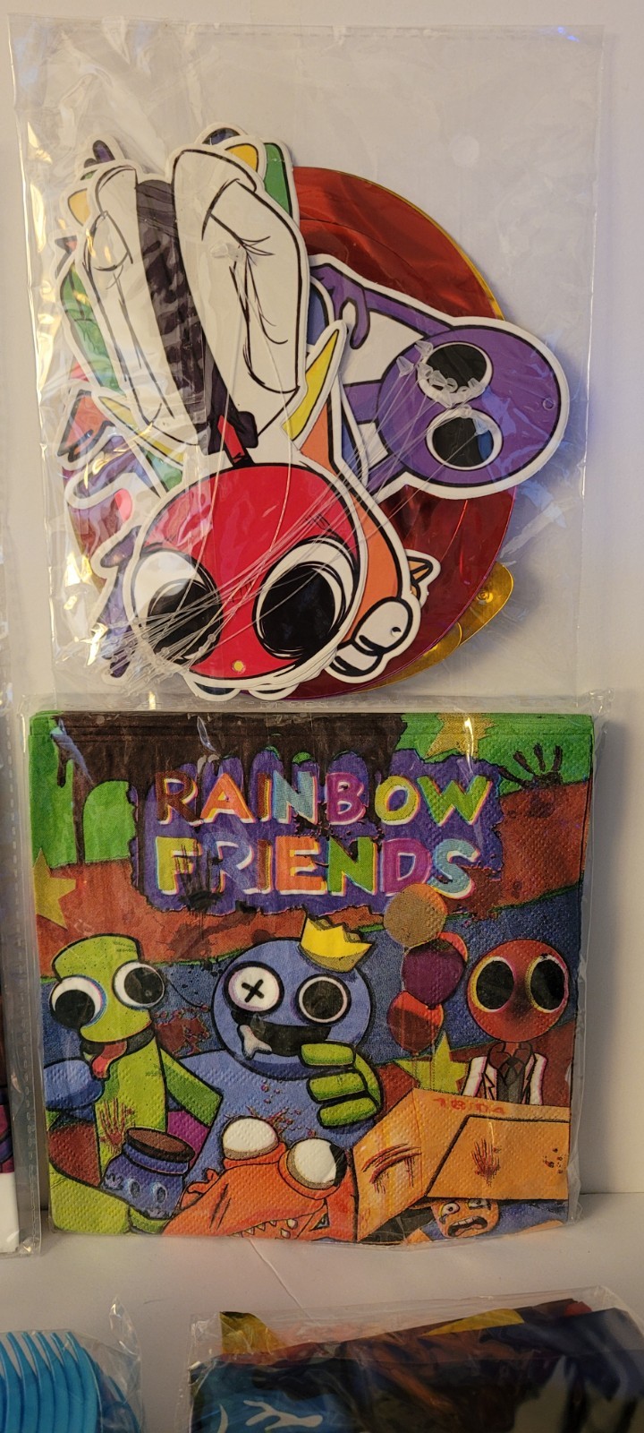 Rainbow Friends Party Supplies, Rainbow FriendsHappy Birthday, 114 Pieces