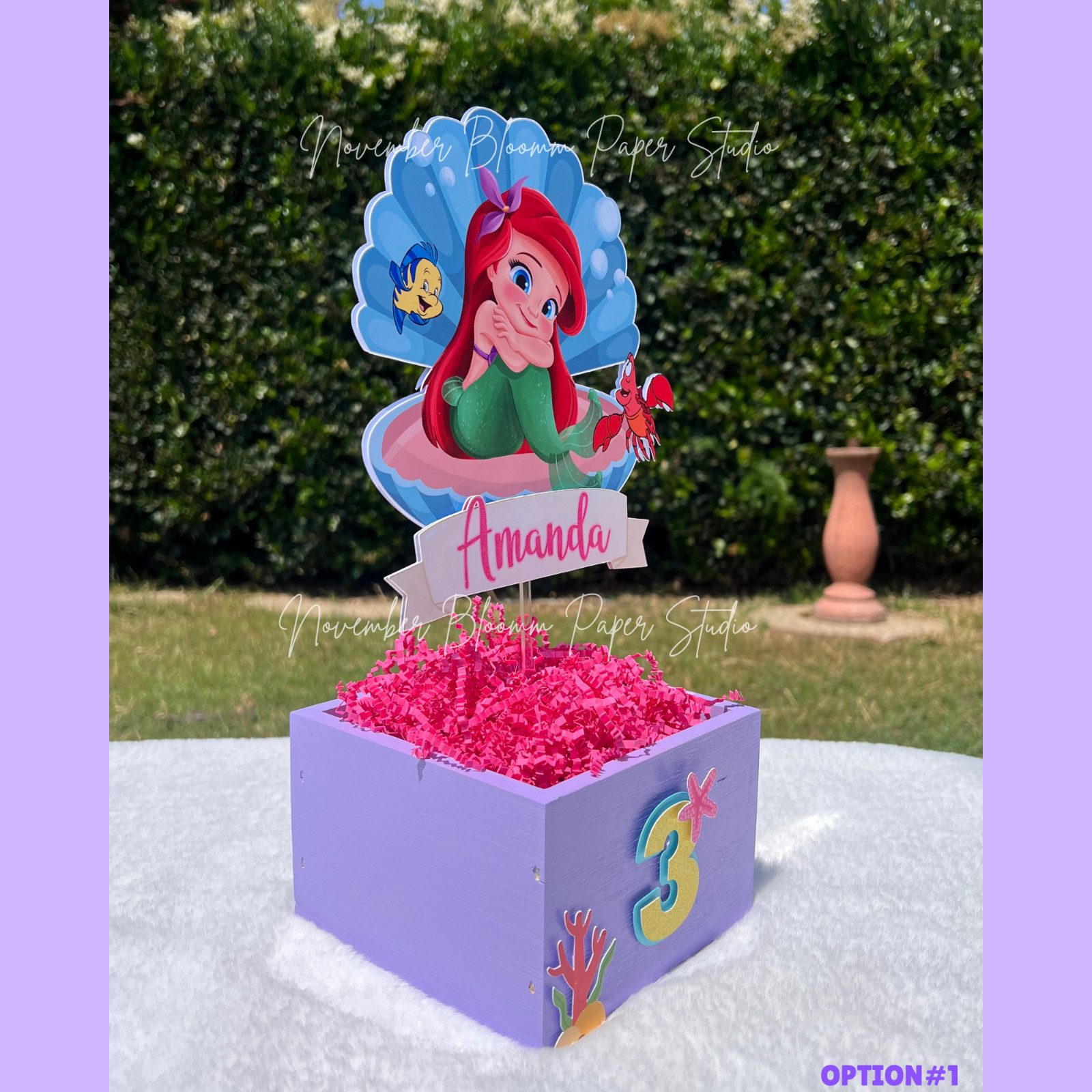 Little Mermaid Centerpieces, Ariel birthday Party Supplies, Disney princess