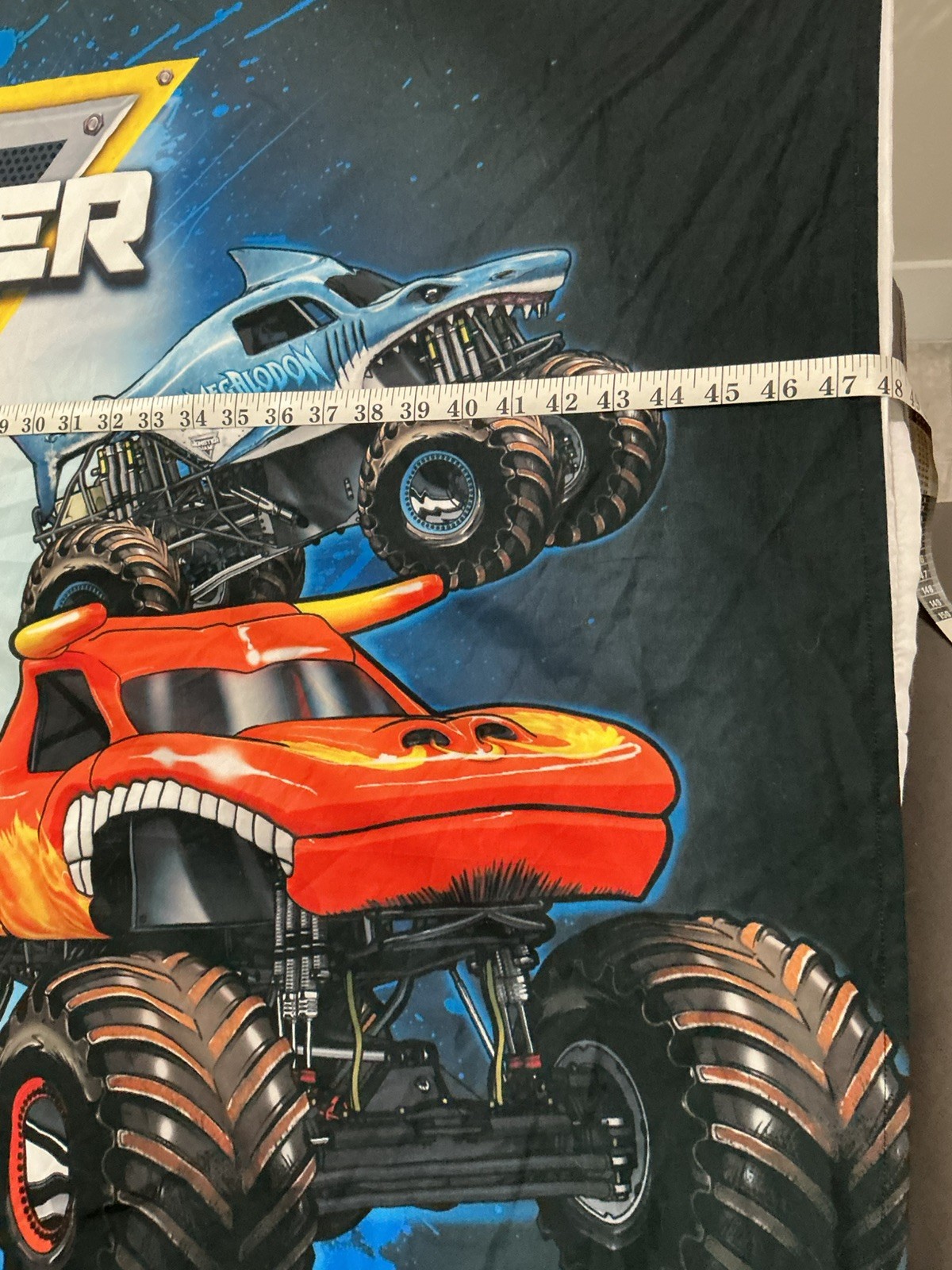 Monster Jam Monster Truck Fabric Banner / Backdrop Grave Digger 60×48 5x4ft